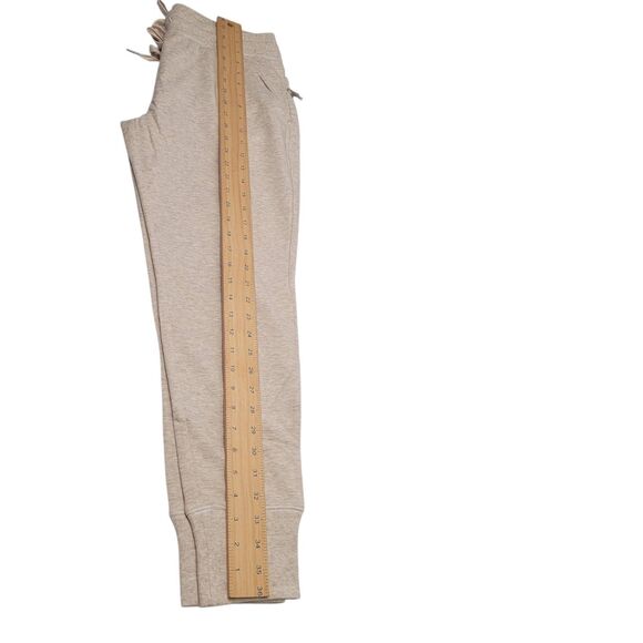 Daily Ritual Women's Cozy Knit Drawstring Jogger Pant Ivory/Light Brown Medium - Picture 11 of 11